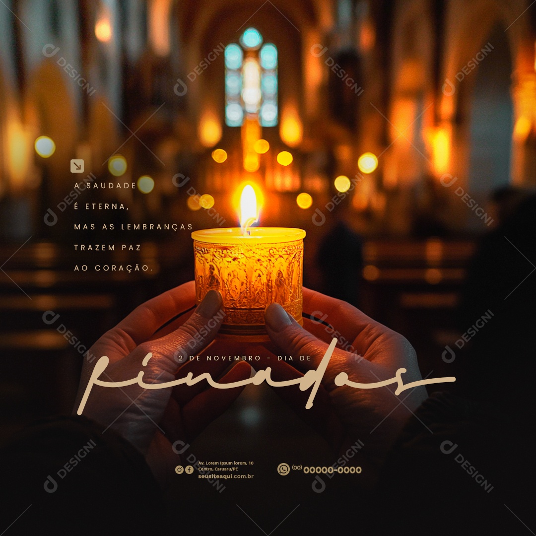 Social Media Dia de Finados 02 de Novembro PSD Editável