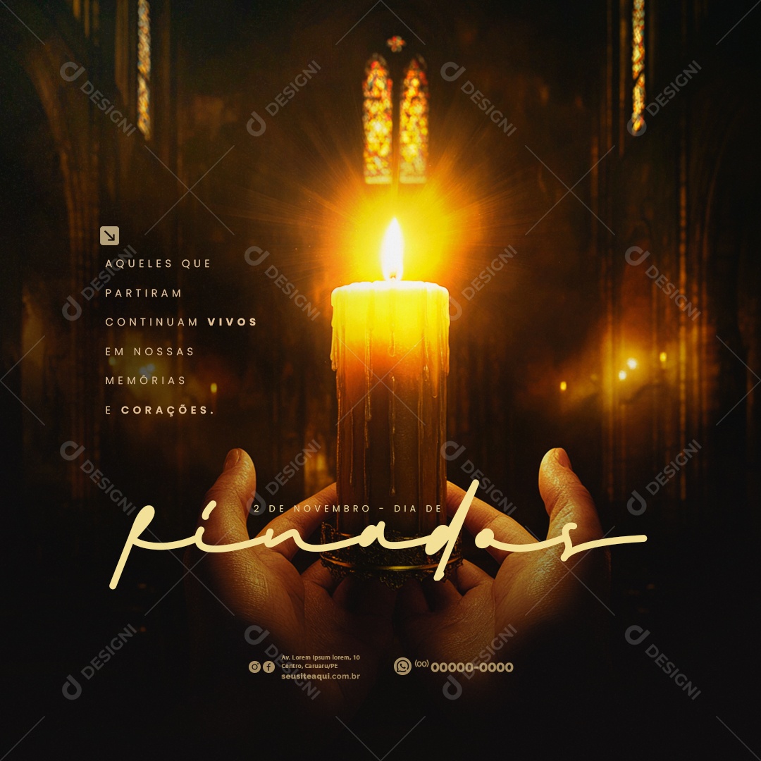 Social Media Dia de Finados 02 de Novembro PSD Editável