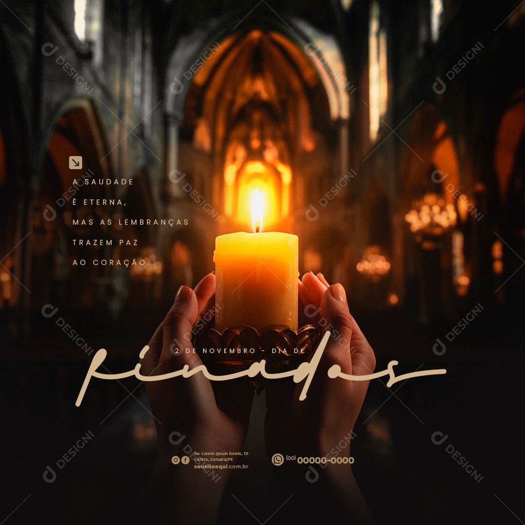 Social Media Dia de Finados 02 de Novembro PSD Editável