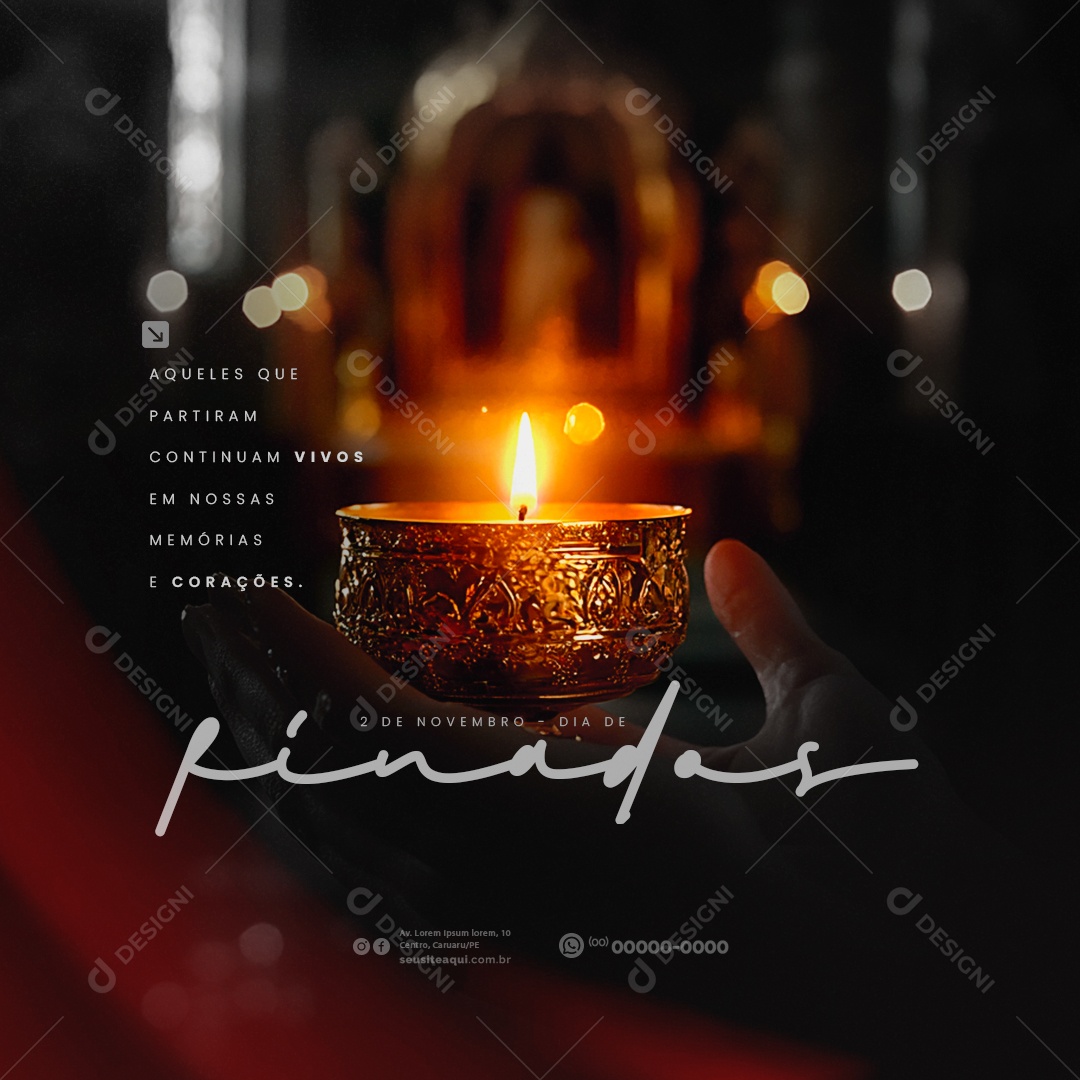 Social Media Dia de Finados 02 de Novembro PSD Editável