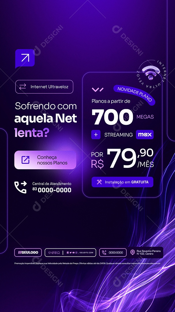 Story Suportes de Redes Internet Sofrendo com Aquela Net Lenta Social Media PSD Editável