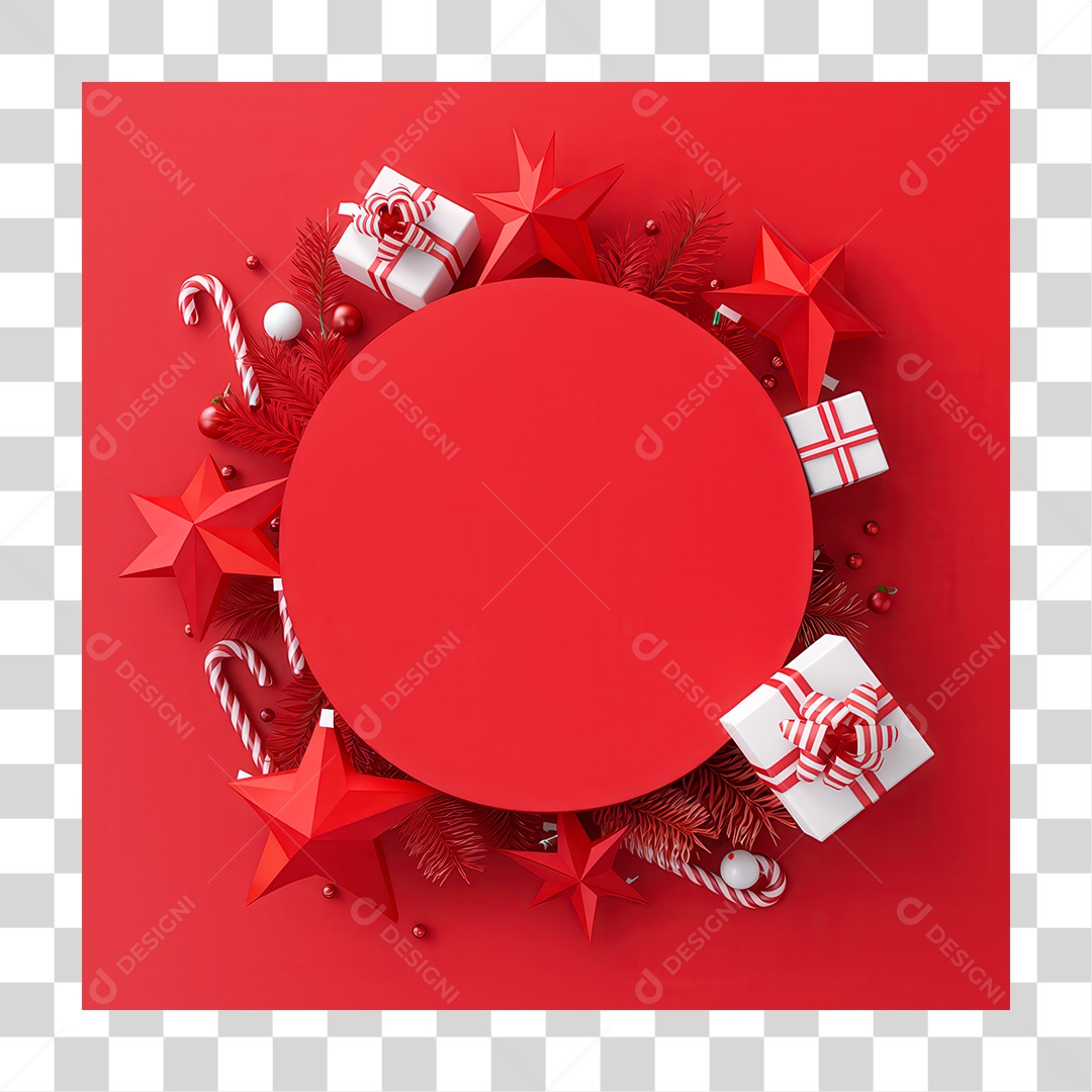 3D Element PNG Christmas Decoration Transparent
