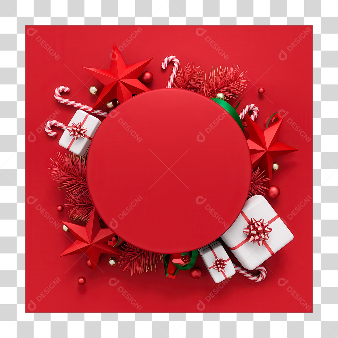 3D Element PNG Christmas Decoration Transparent