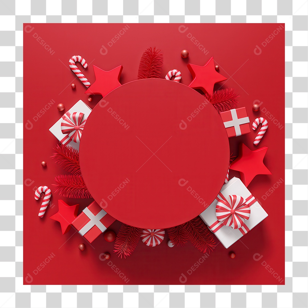 3D Element PNG Christmas Decoration Transparent