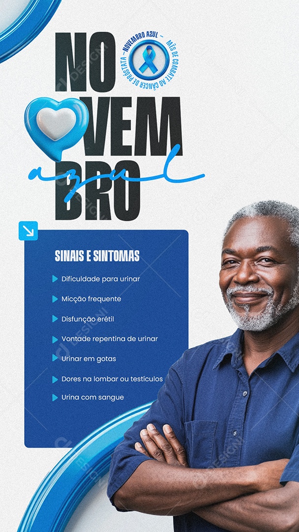 Story Novembro Azul Social Media PSD Editável