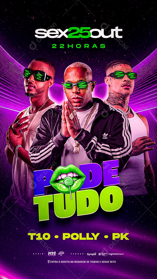 Story Flyer Pode Tudo Social Media PSD Editável