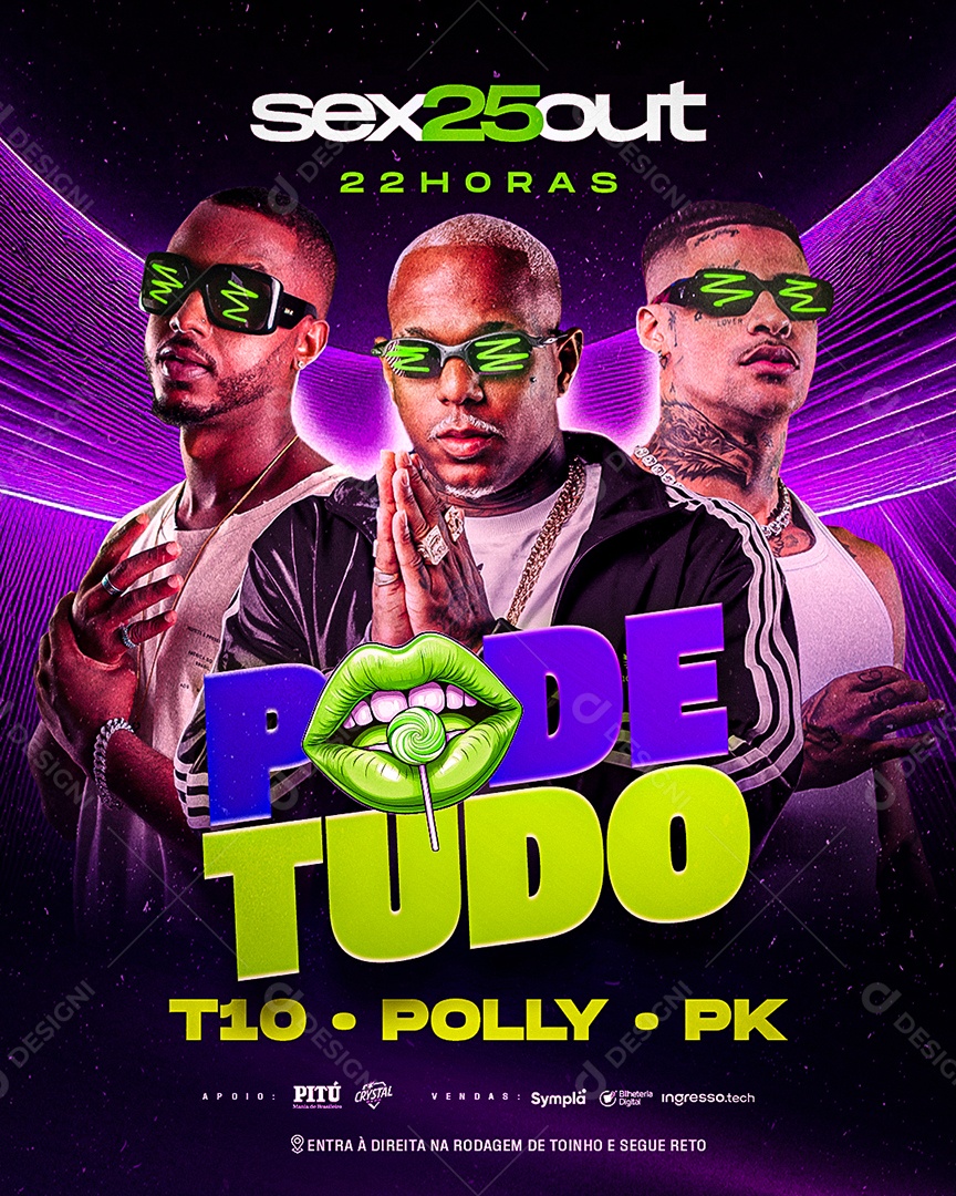 Feed Flyer Pode Tudo Social Media PSD Editável