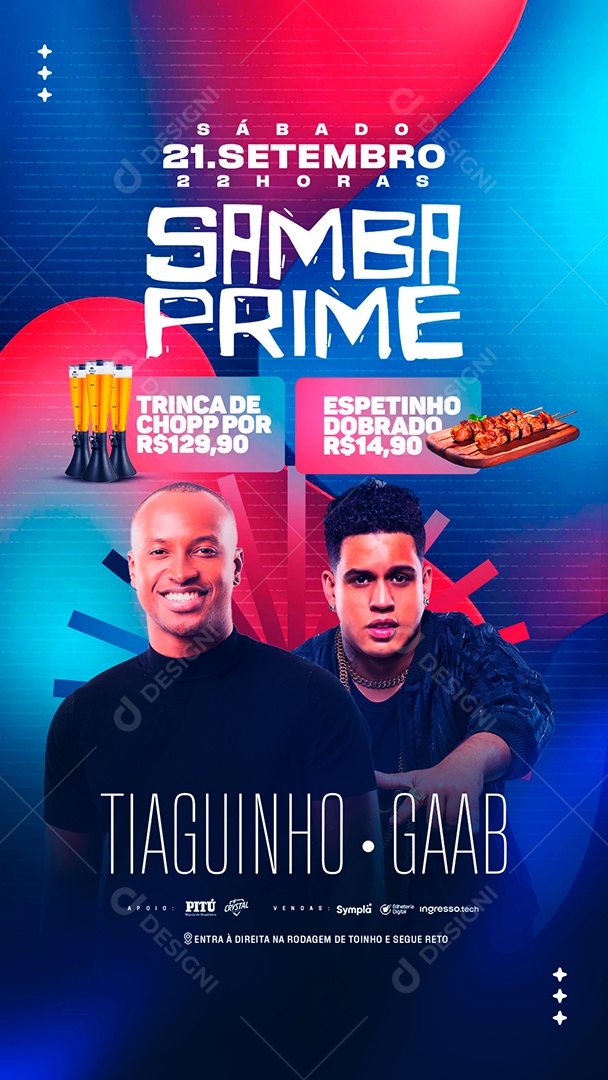 Story Flyer Sampa Prime Social Media PSD Editável