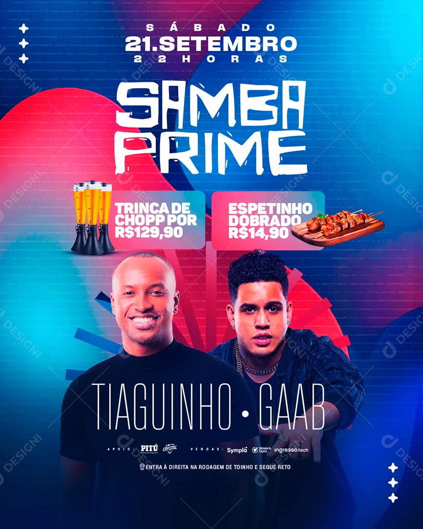 Feed Flyer Sampa Prime Social Media PSD Editável