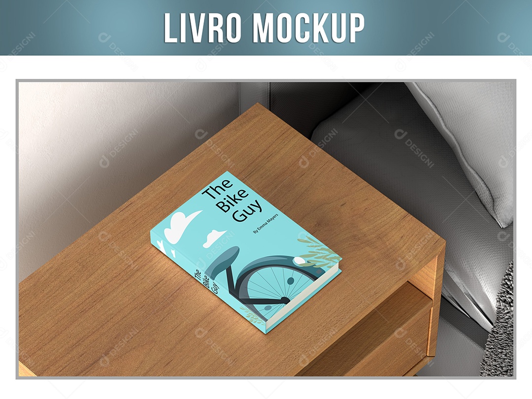 Livro Mockup Na Mesa PSD