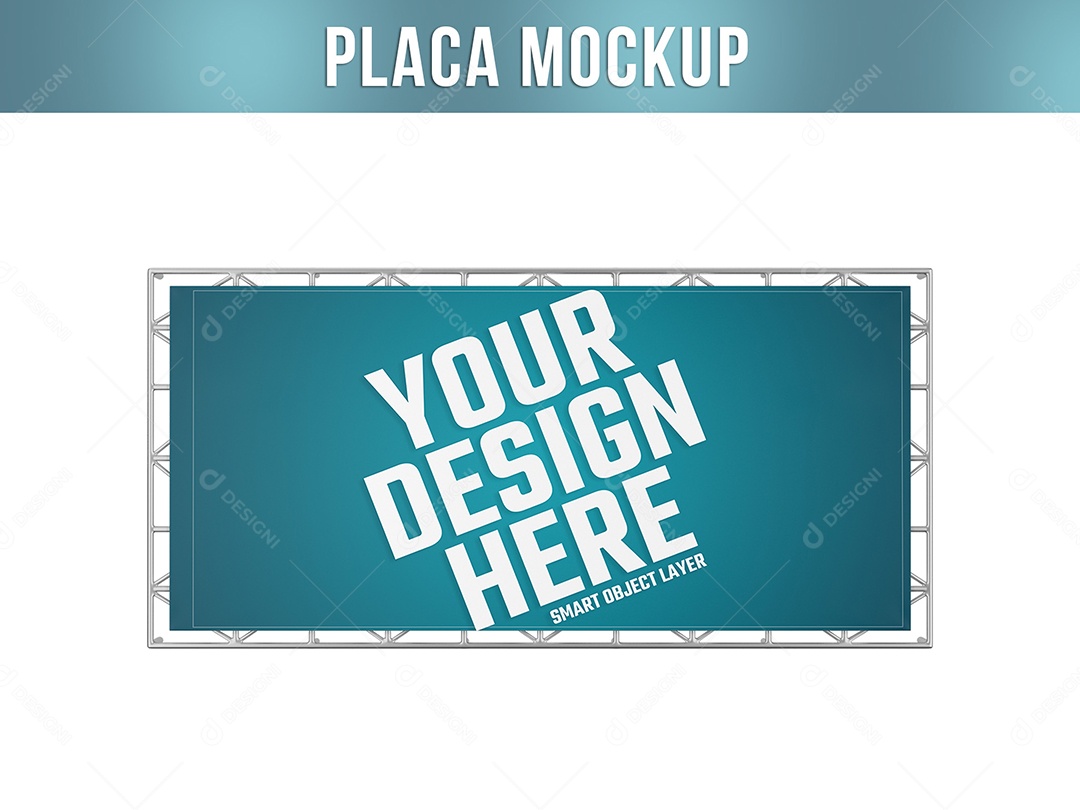Mockup De Placa PSD Editável