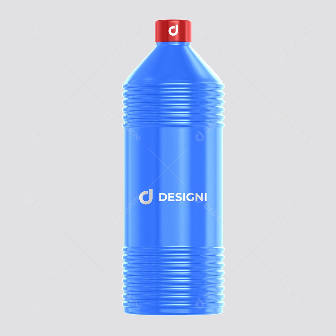 Mockup de Água Sanitária PSD Editável