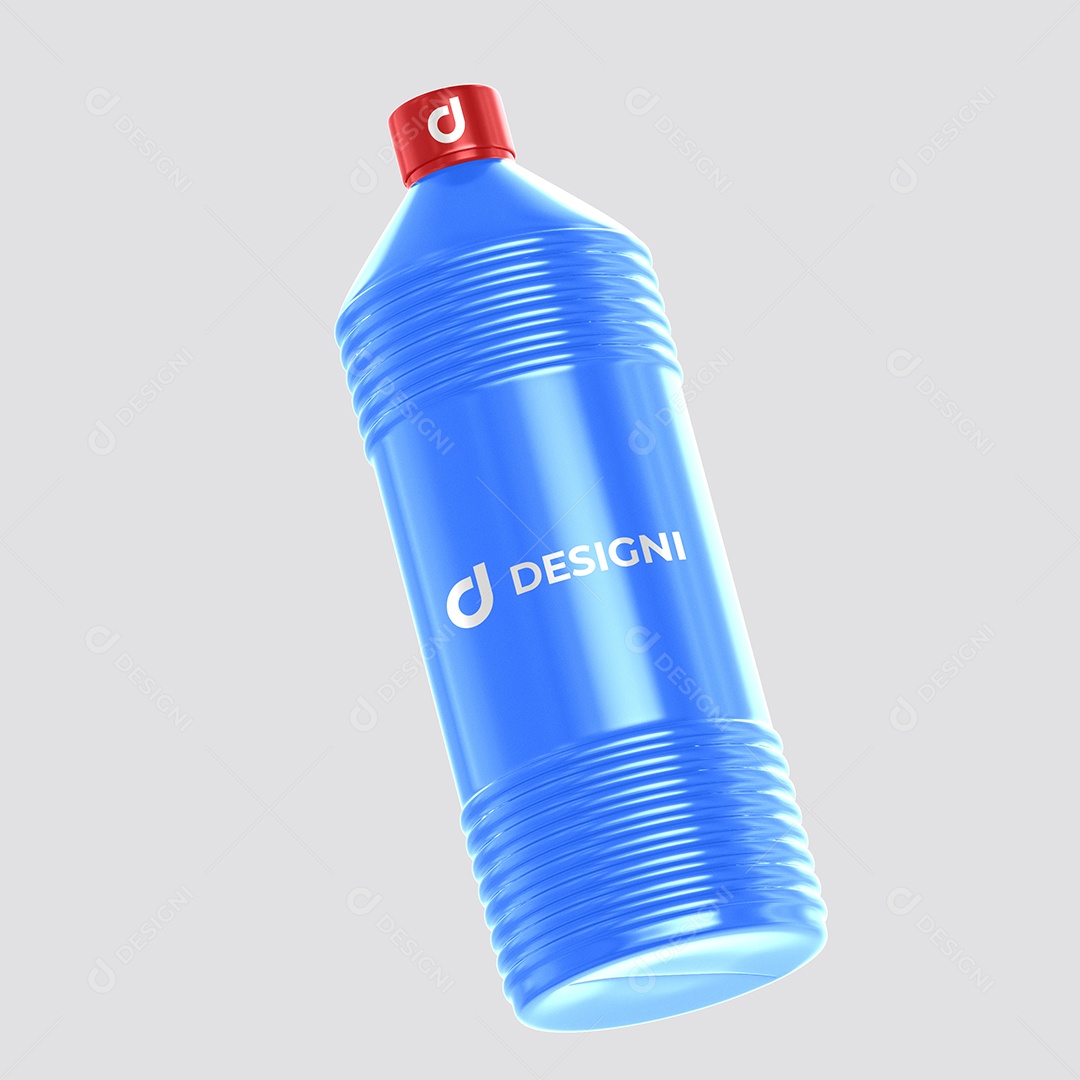 Mockup de Água Sanitária PSD Editável