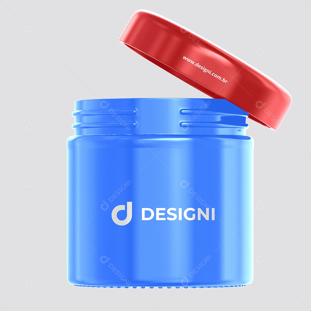 Mockup Pote de Cosmético PSD Editável