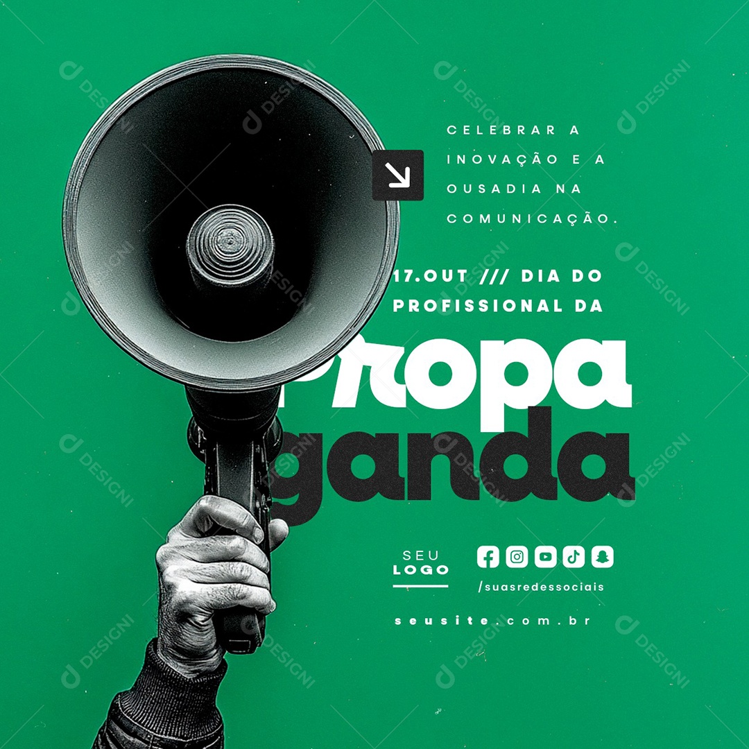Social Media Dia do Profissional de Propaganda 17 de Outubro PSD Editável