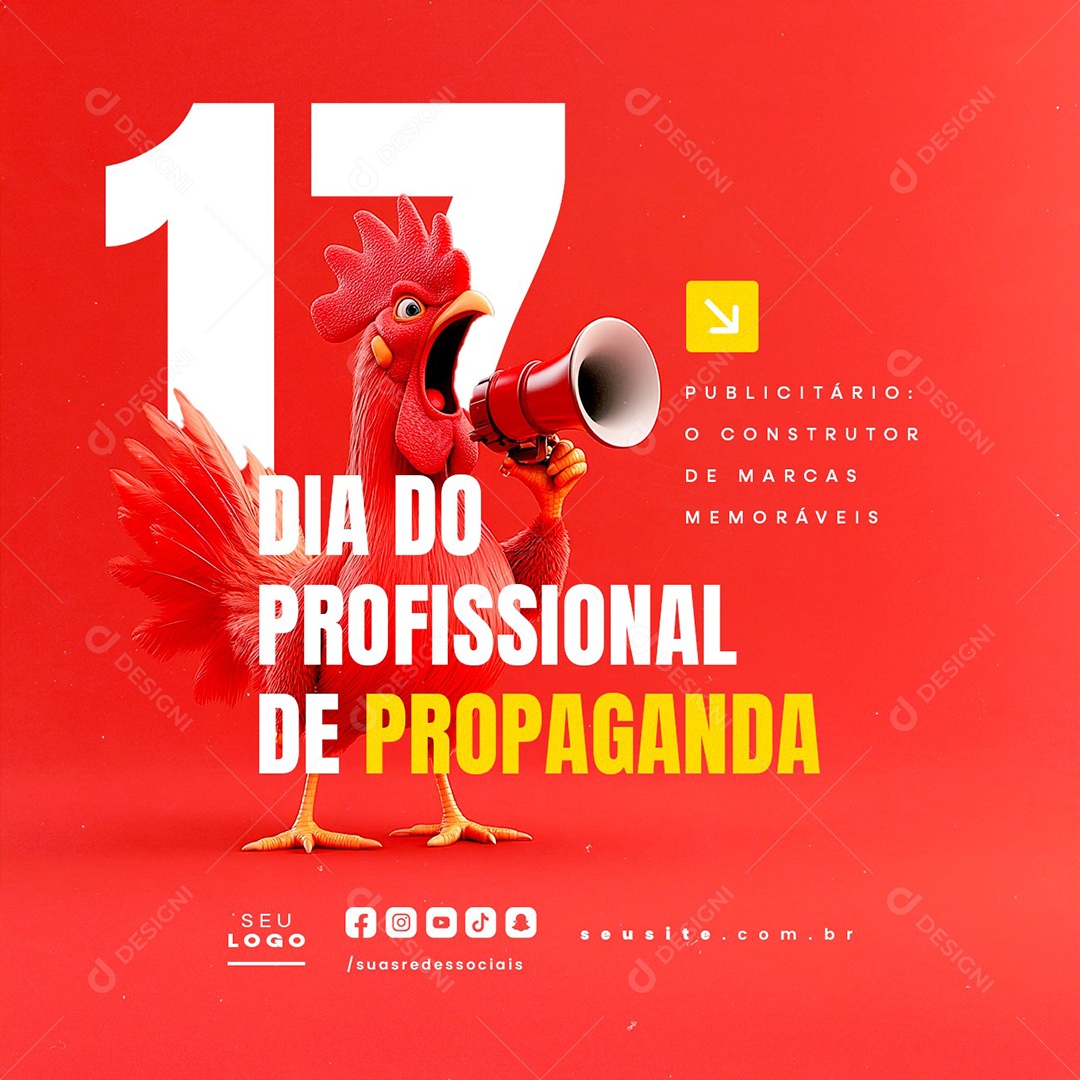 Dia do Profissional de Propaganda 17 de Outubro Social Media PSD Editável