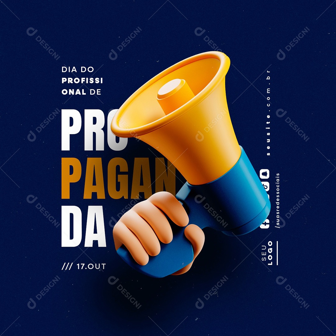 Dia do Profissional de Propaganda 17 de Outubro Social Media PSD Editável