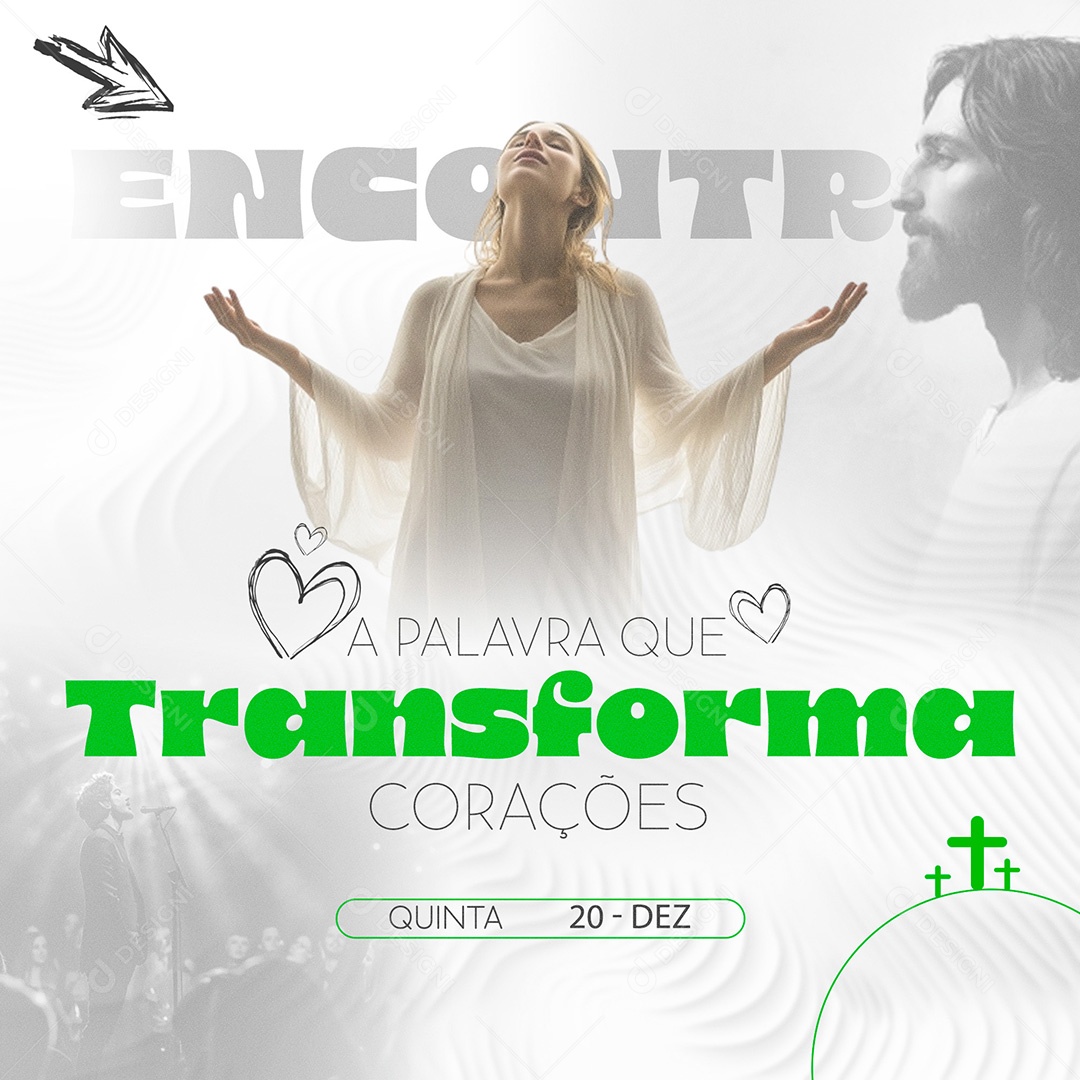 Flyer de Igreja Gospel Social Media PSD Editável