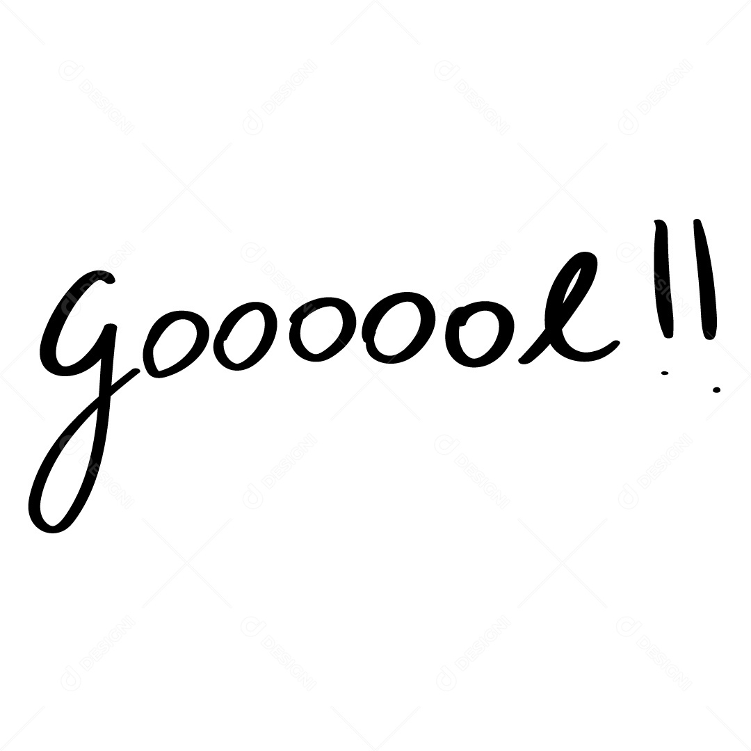 Lettering Gol Vetor EPS Editável