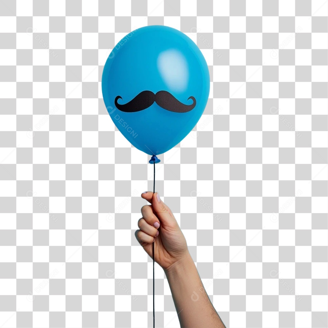 Elementos Novembro Azul PNG Transparente