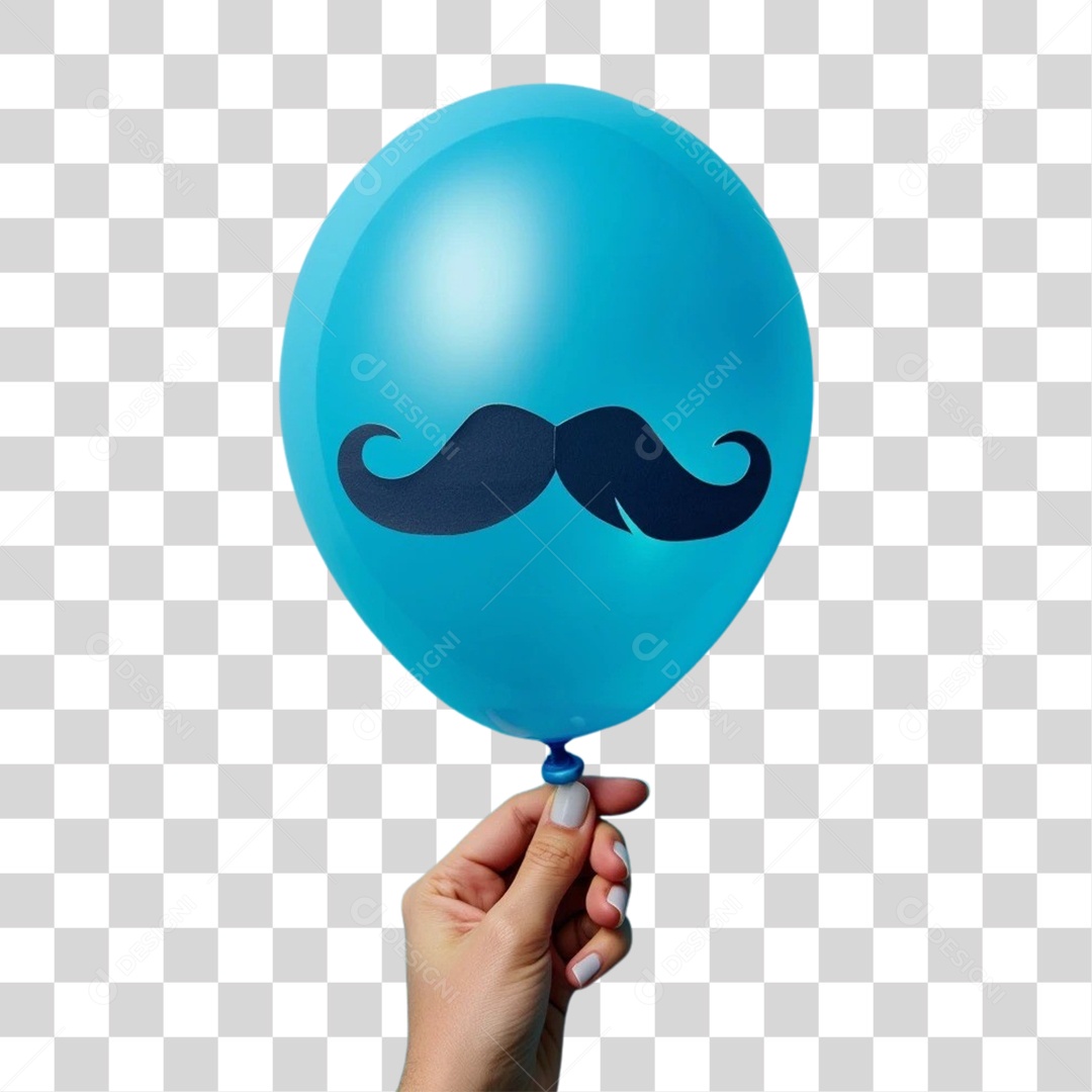 Elementos Novembro Azul PNG Transparente