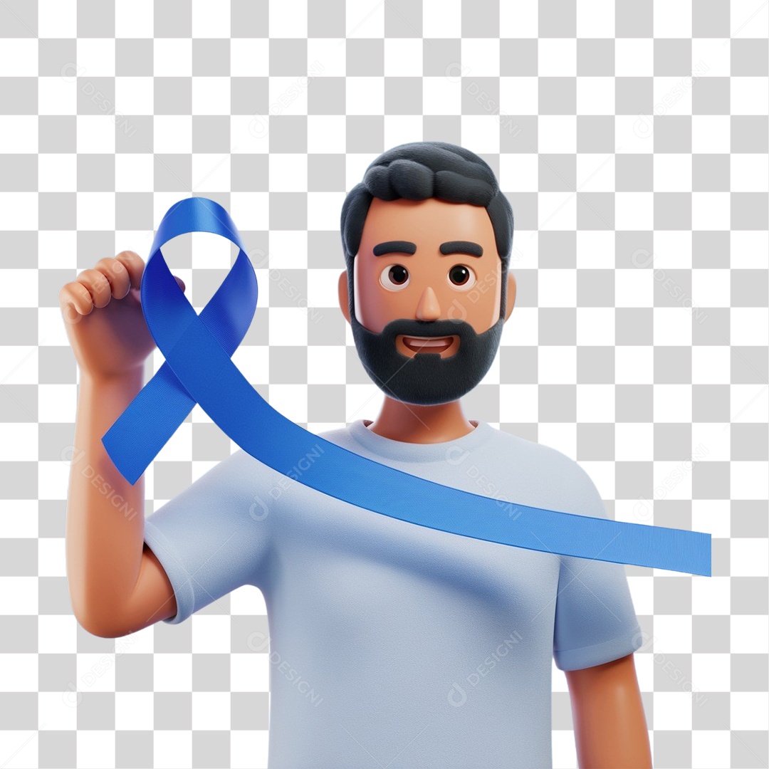 Homens Novembro Azul PNG Transparente