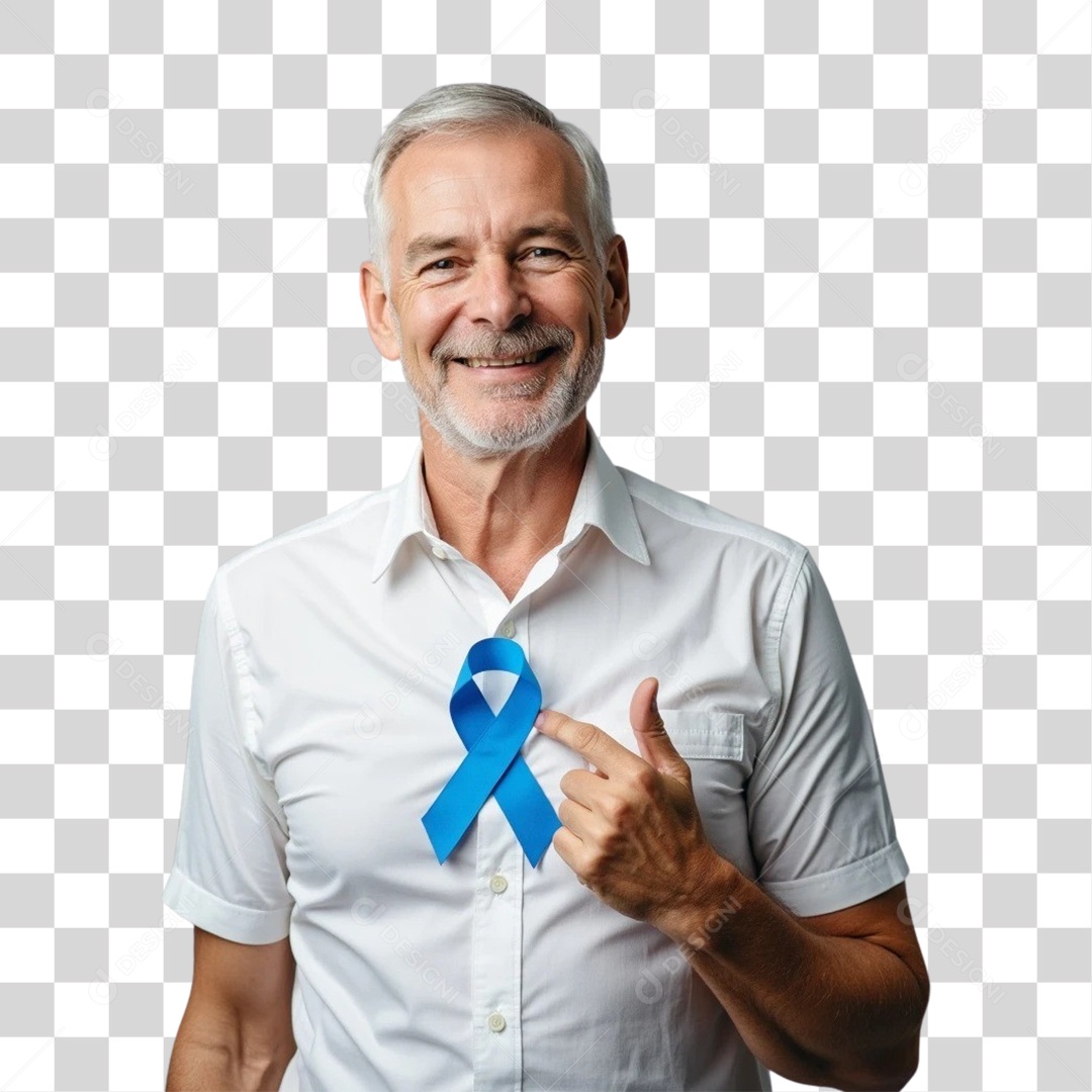 Homens Novembro Azul PNG Transparente