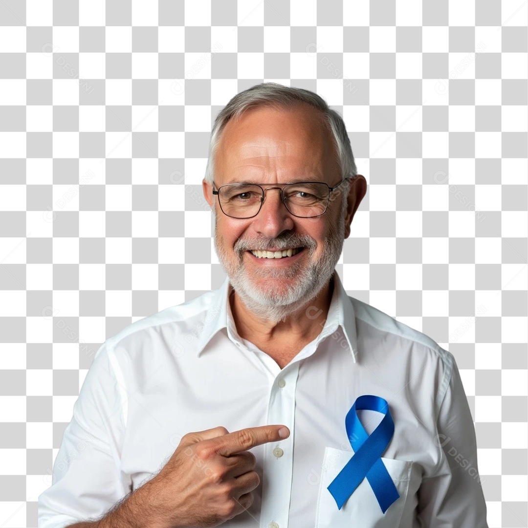 Homens Novembro Azul PNG Transparente