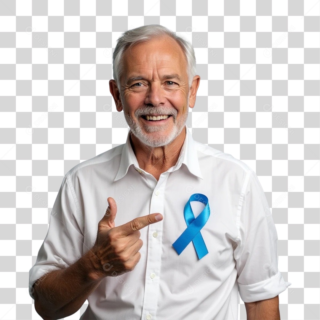 Homens Novembro Azul PNG Transparente