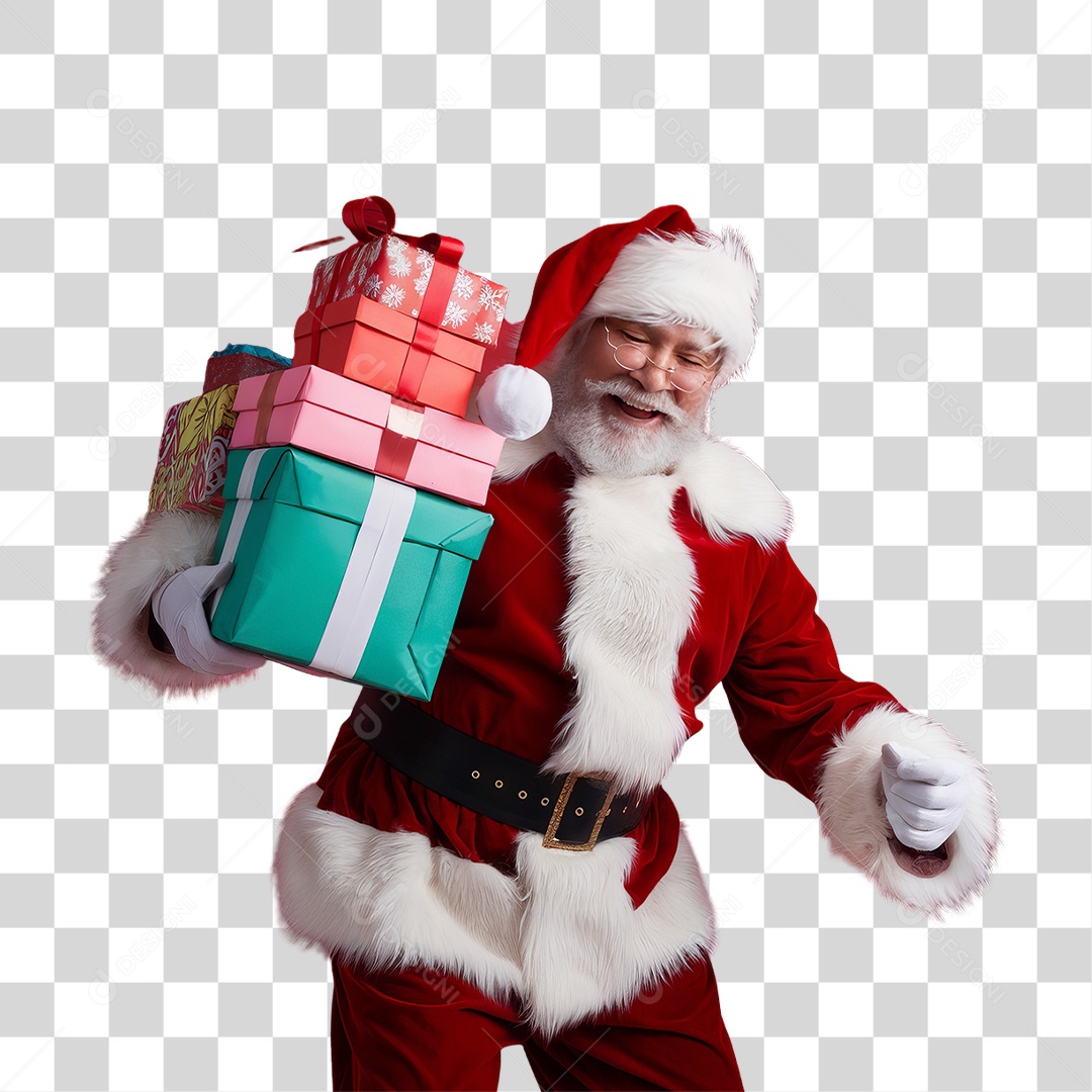 Personagem Papai Noel PNG Transparente