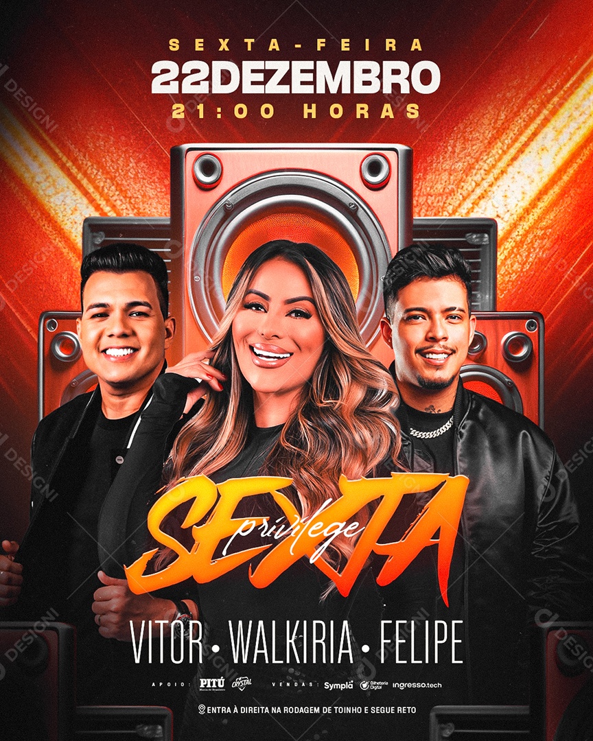 Feed Flyer Sexta Píivilege Social Media PSD Editável