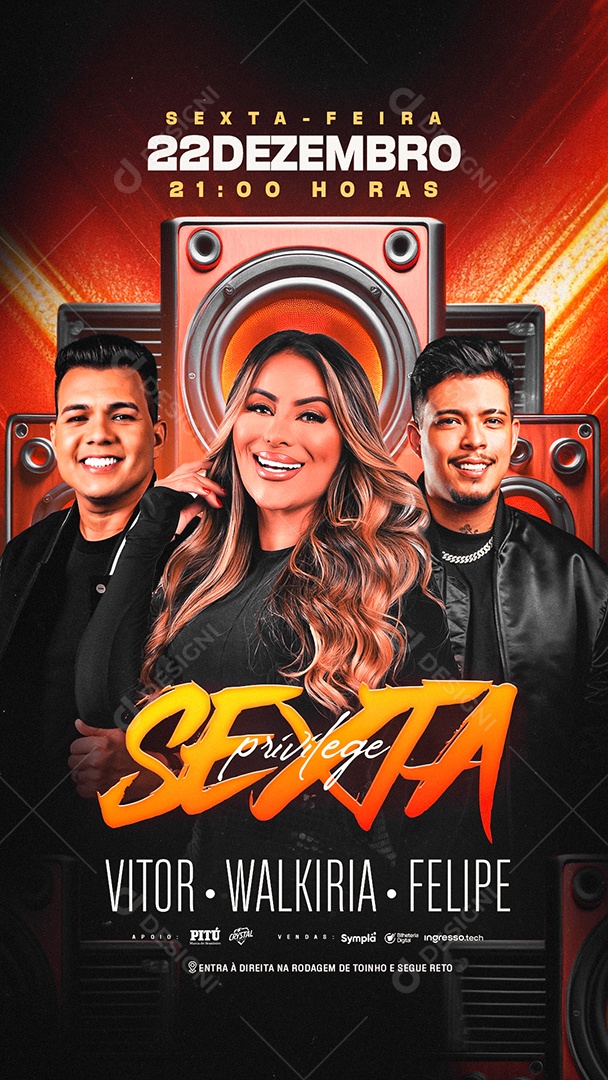 Story Flyer Sexta Píivilege Social Media PSD Editável