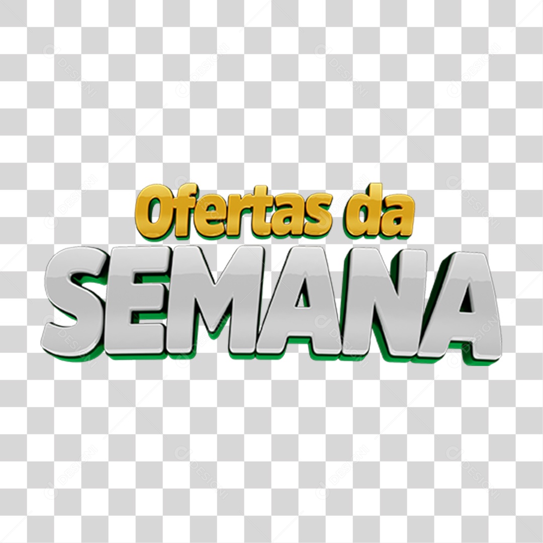 Selo 3D Ofertas da Semana PNG Transparente