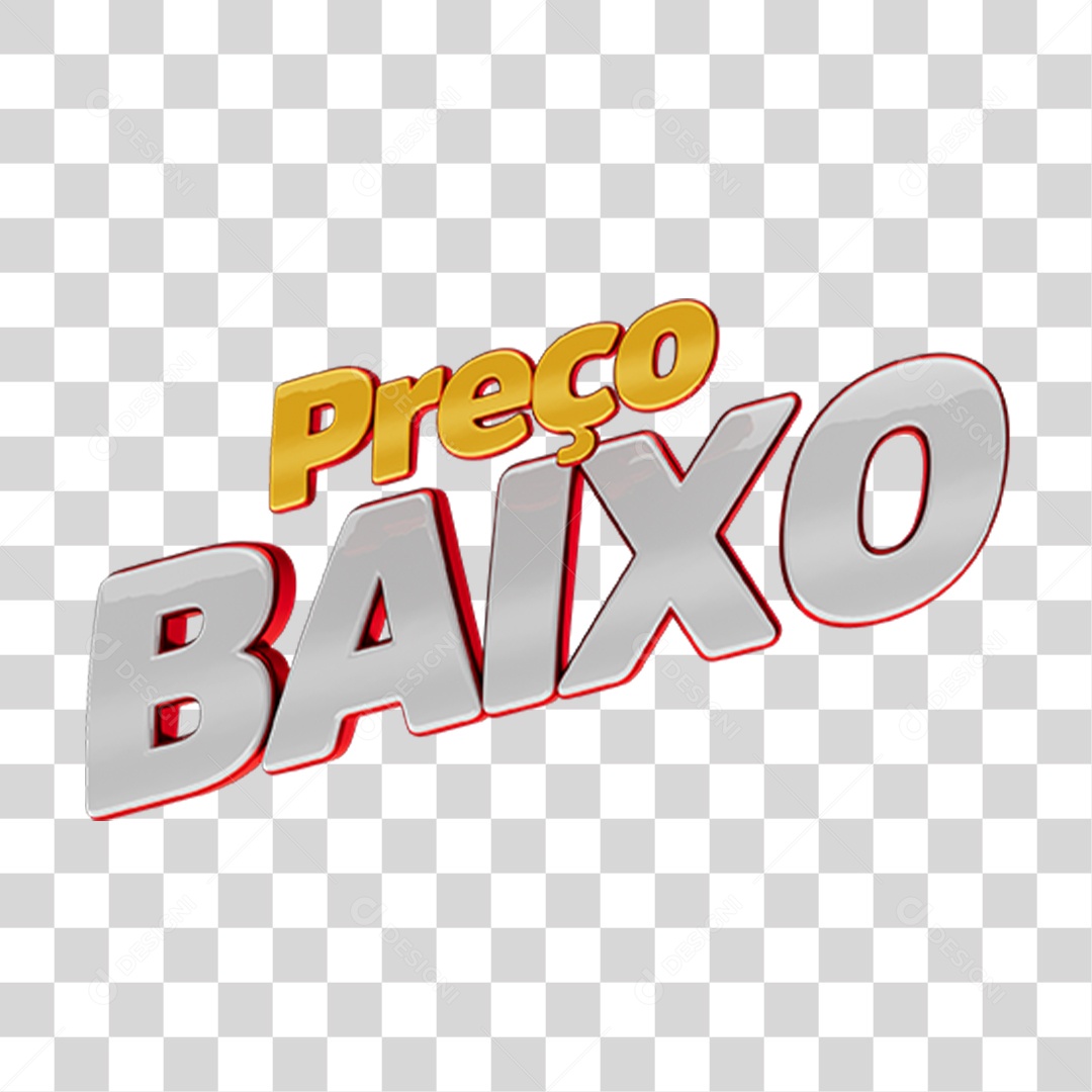Selo 3D Preço Baixo PNG Transparente