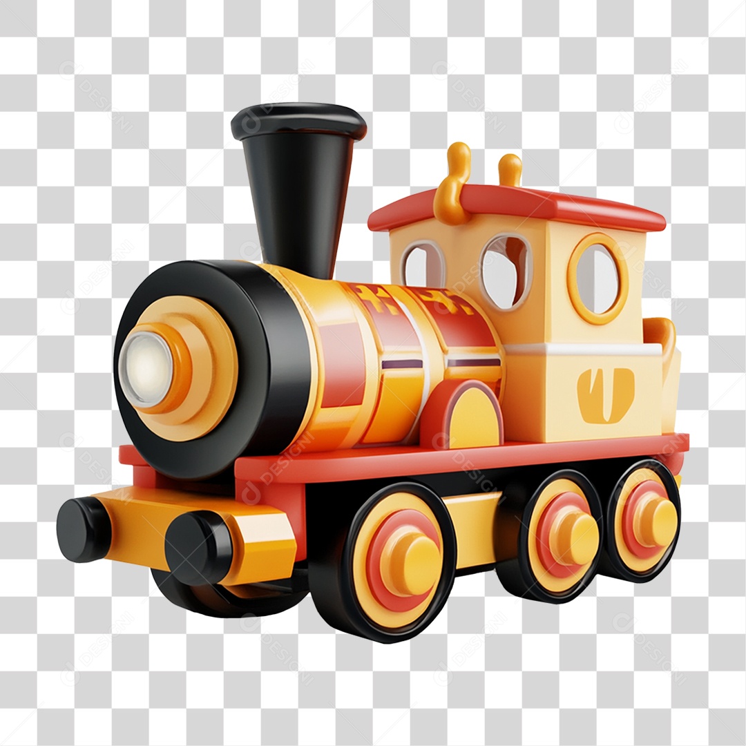 Trenzinho de Brinquedo PNG Transparente