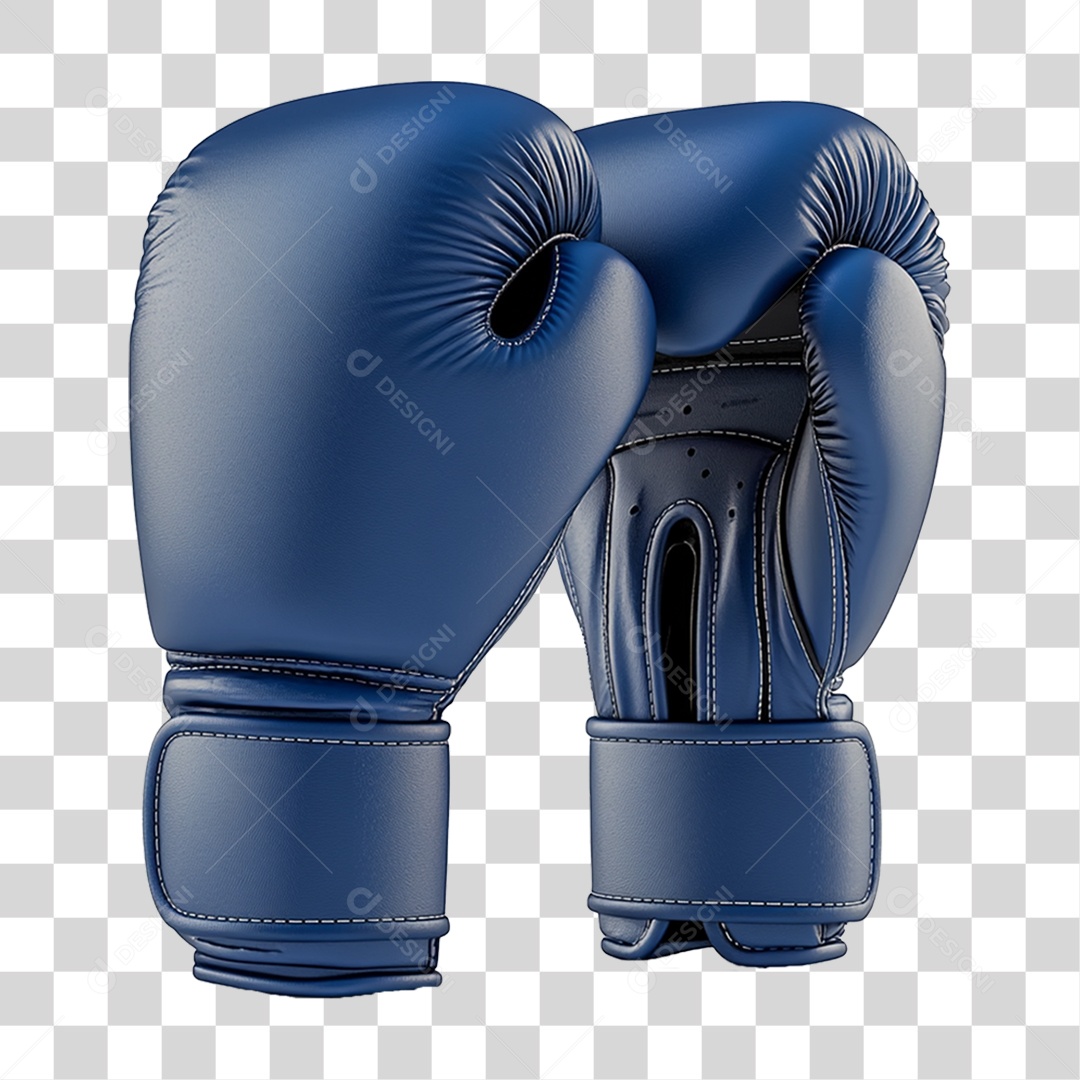 Luvas de Boxe Azul Novembro Azul PNG Transparente