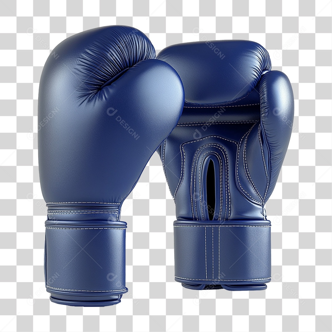 Luvas de Boxe Azul Novembro Azul PNG Transparente