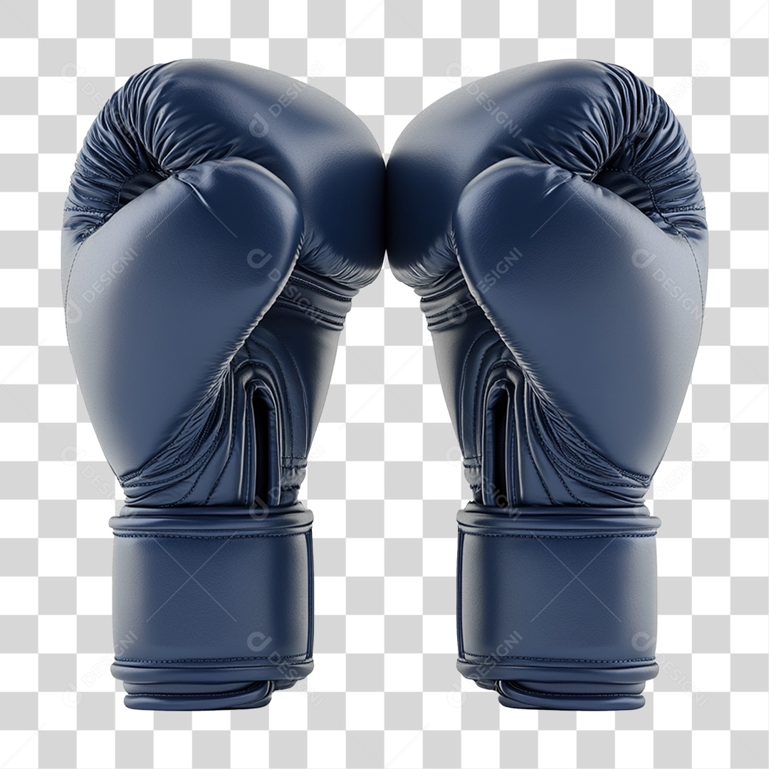 Luvas de Boxe Azul Novembro Azul PNG Transparente