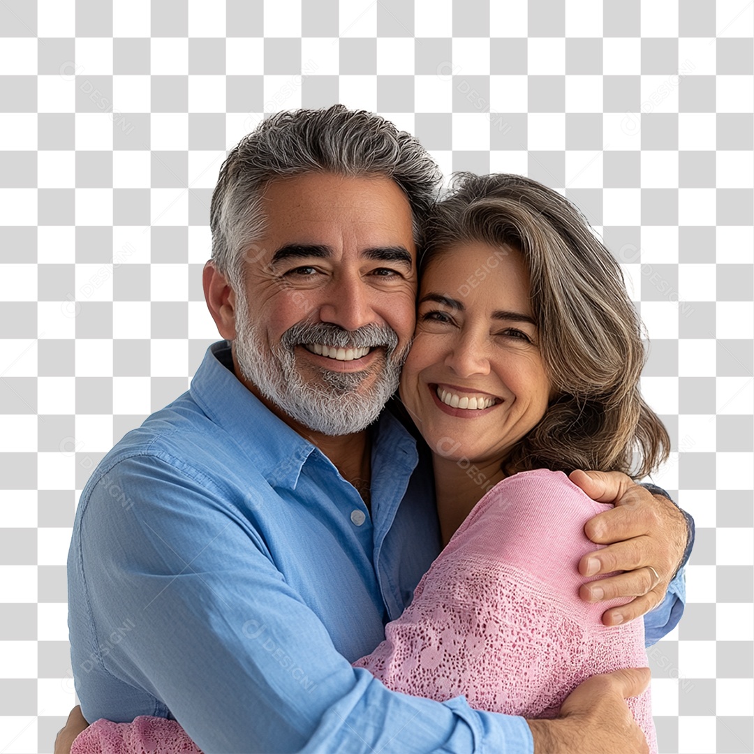 Casal Sorrindo PNG Transparente