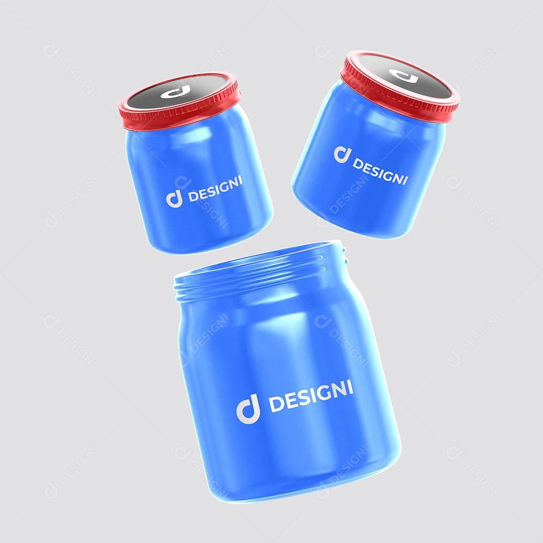 Mockup de Potes de Chocolate PSD Editável