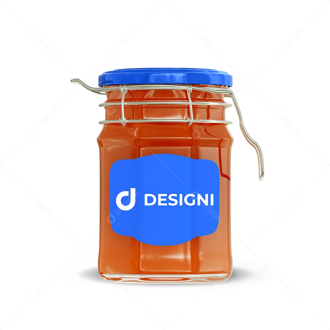 Mockup de Pote de Geleia PSD Editável