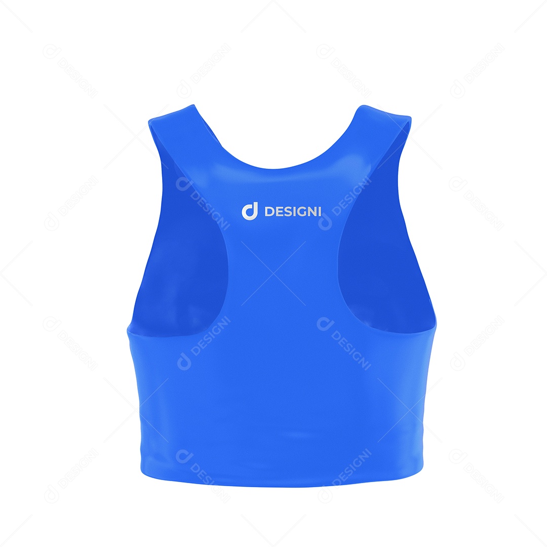 Mockup de Regata Feminina Costas PSD Editável