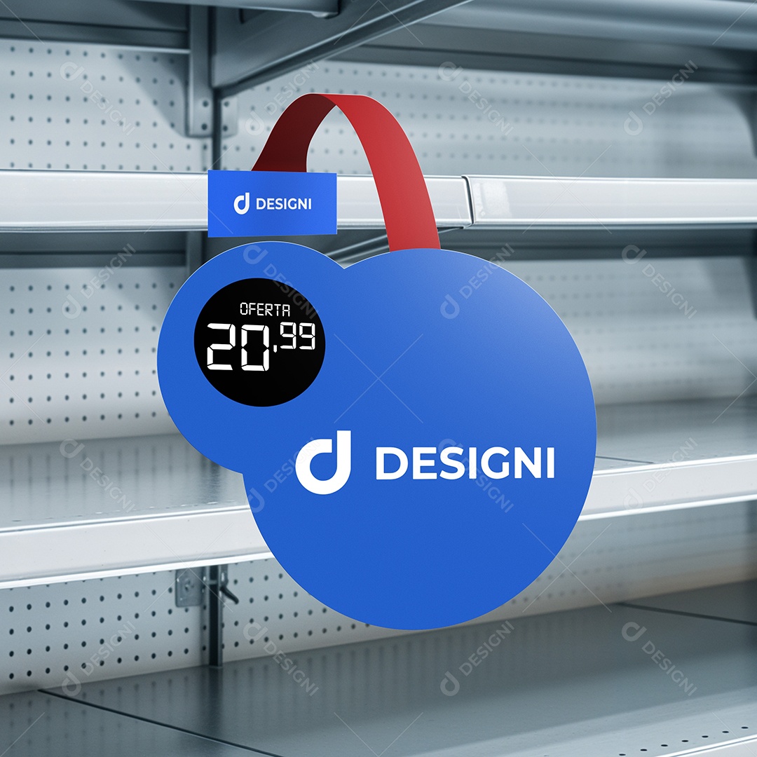 Mockup de Wobbler PSD Editável