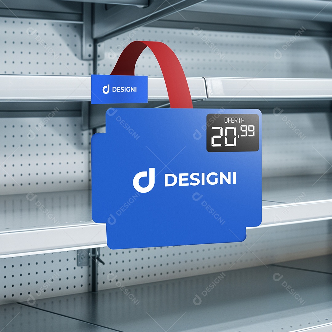 Mockup de Wobbler PSD Editável