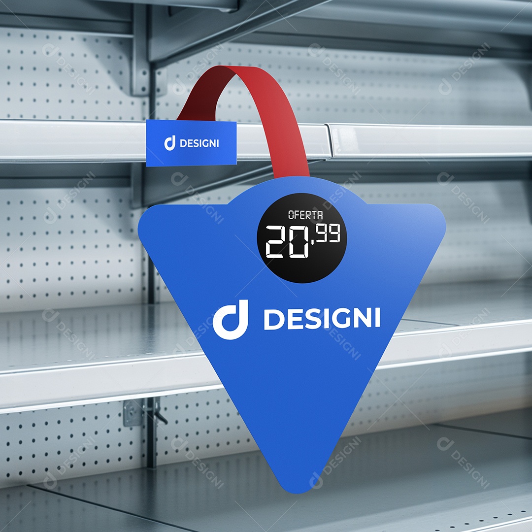 Mockup de Wobbler PSD Editável