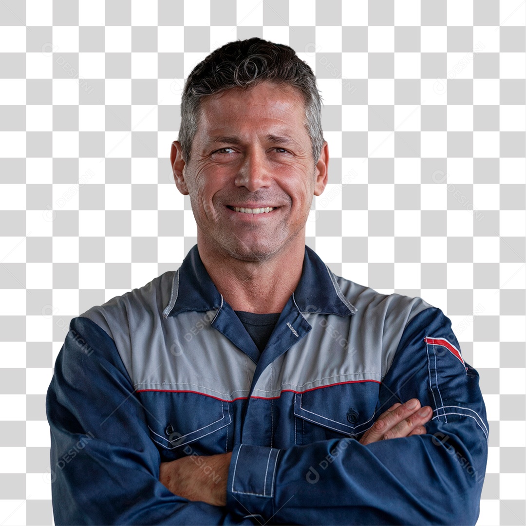 Homem Mecânico Oficina PNG Transparente