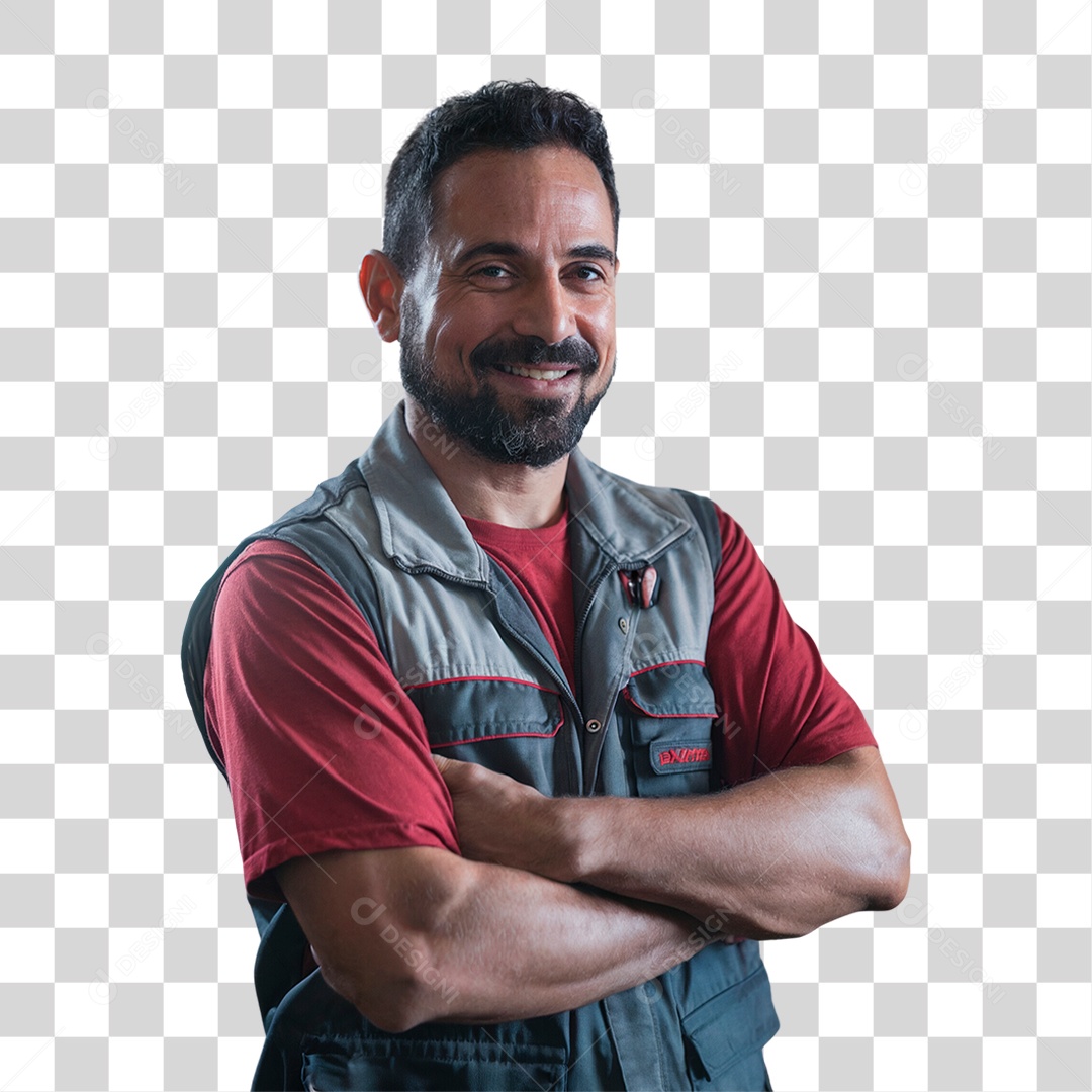 Homem Mecânico Oficina PNG Transparente