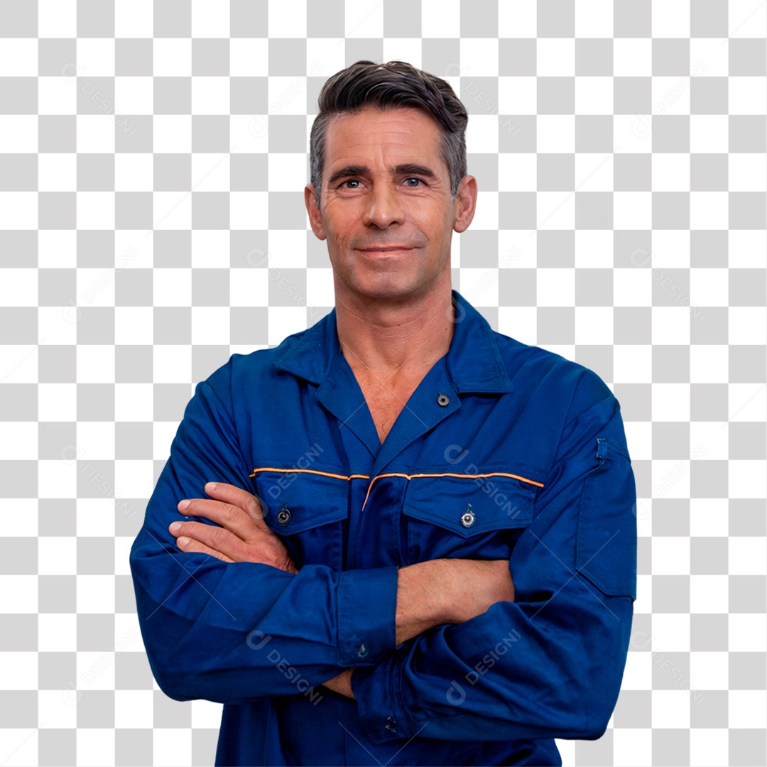 Homem Mecânico Oficina PNG Transparente