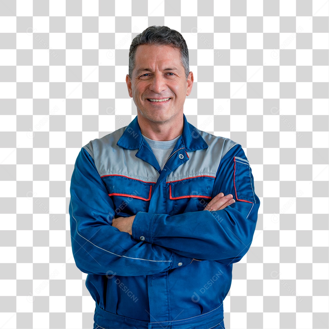 Homem Mecânico Oficina PNG Transparente