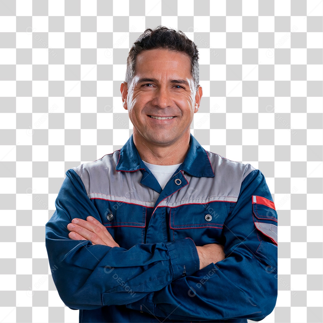 Homem Mecânico Oficina PNG Transparente